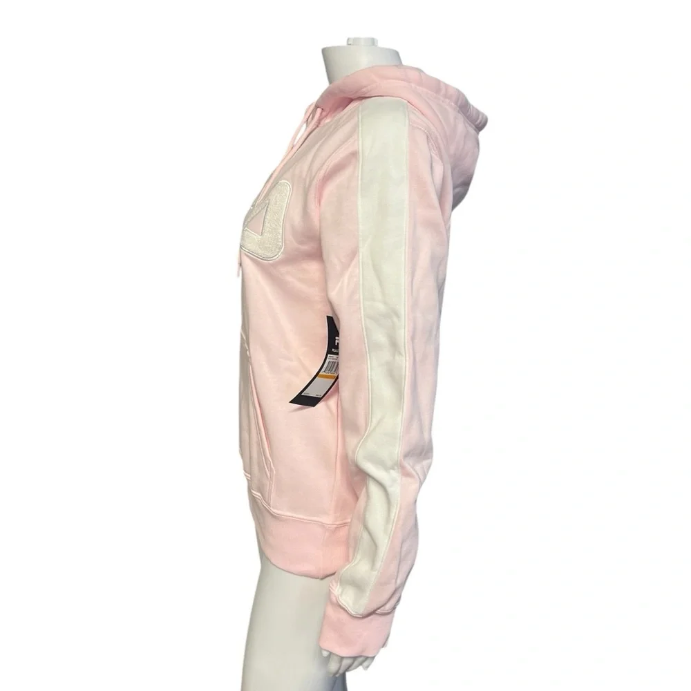 Fila NWT Women’s Pink Embroidered Hoodie Sweatshirt - Picture 3 of 6